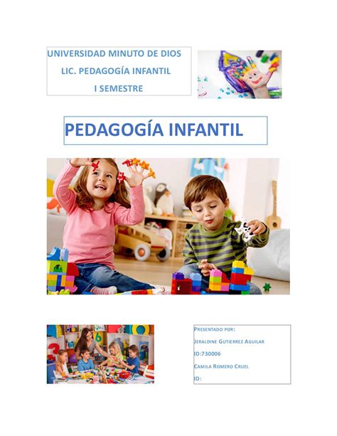 Calaméo Concepto Pedagogía Infantil