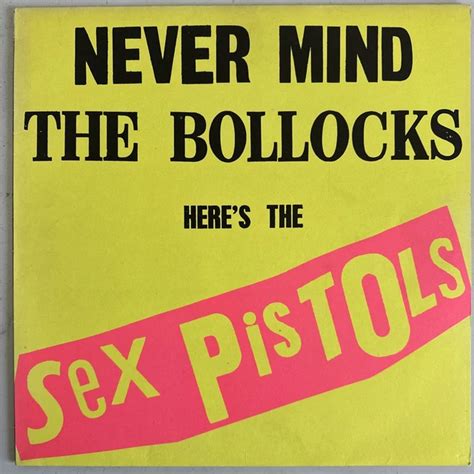 SEX PISTOLS NEVER Mind The Bollocks Vinyl Lp Uk A2 B3 Blank Back 11 Trks Nr Mint 249 00
