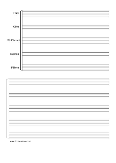 Blank Sheet Music Printable Pdf Download