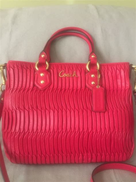 Coach F Ashley Gathered Leather Mini Tote B Ras Gem