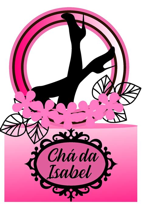 Topo de Bolo Chá de Lingerie Arquivo Digital 983 Elo7