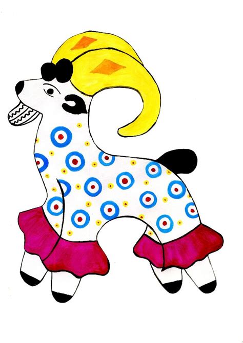 Дымковская игрушка для срисовки (50 картинок)