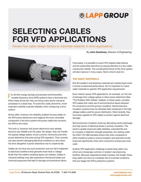 SELECCIÓN DE CABLES PARA VDF PDF