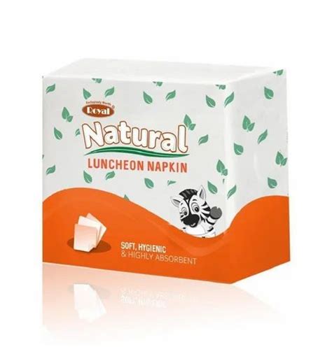 Royal Natural Luncheon Tissue Napkin100 2 Ply 33x 33 Cm At Rs 125