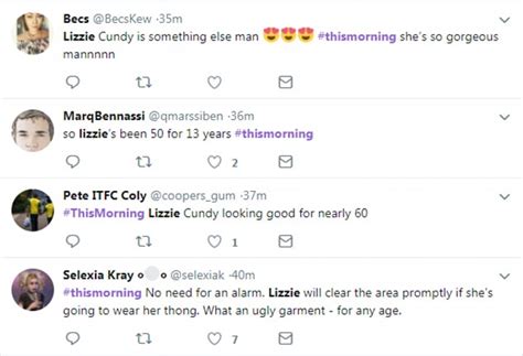 Lizzie Cundy Shows Off Her Bottom In A Thong Bikini This Morning Daily Mail Online