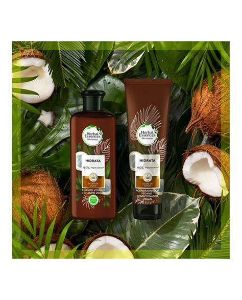 Champú sin sulfatos hidrata con coco Bio renew Herbal Essences Herbal