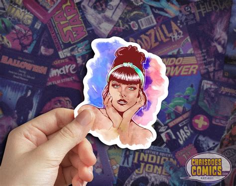 Retro Babe Sticker Girl Sticker Retro Sticker Beauty Sticker Cool Laptop Sticker MacBook