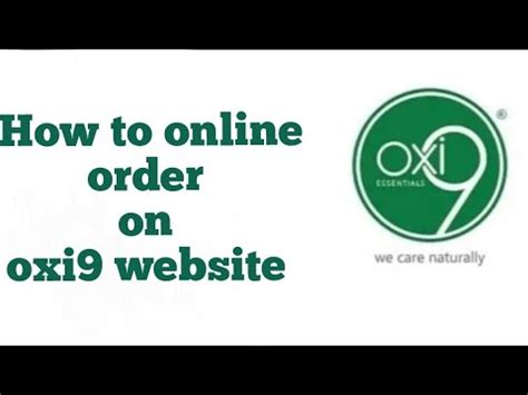 order  oxi website youtube