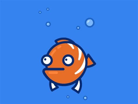 funny fish by Vitalii | 金魚, アニメーション, 漫画