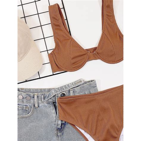 Bộ Đồ Bơi Bikini Màu Sắc Thời Trang Quyến Rũ Cho Nữ BigBuy360