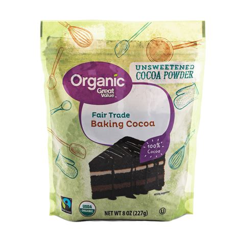 Great Value Organic Fair Trade Unsweetened Baking Cocoa