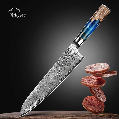 Набор кухонных ножей, Дамасская сталь купить по низкой цене с доставкой ...