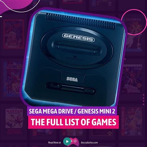 Sega Mega Drive Mini 2 Full Game Line Up Revealed 2025 Doccy Darko