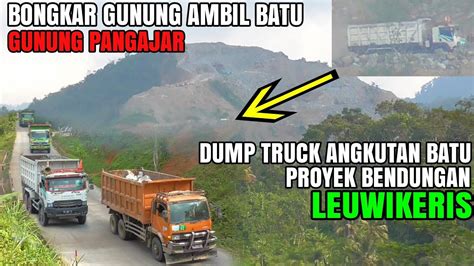 Dump Truck Fuso Hino Giga Angkutan Batu Ditanjakan Terpanjang Menuju