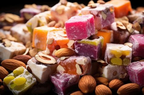Premium AI Image | Colorful oriental sweets