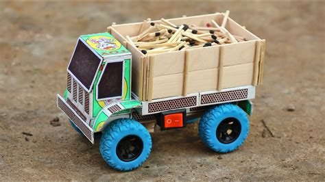 How To Make Matchbox Lorry Truck At Home Diy Matchbox Toy Truck Using