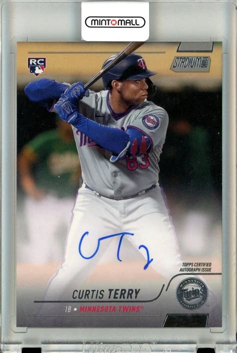 Mint Topps Stadium Club Curtis Terry Rookie Autograph