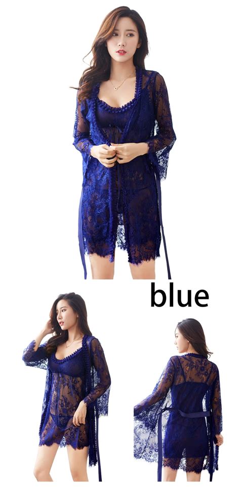 Newly Women Lingerie Erotic Long Sleeved Outerwear Breathable Babydoll Lingerie Transparent See