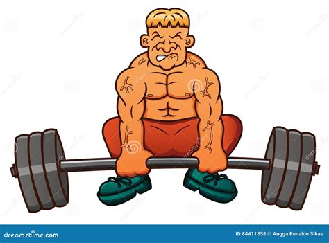 Weight Lifter Silhouette Cartoon Vector 59595049