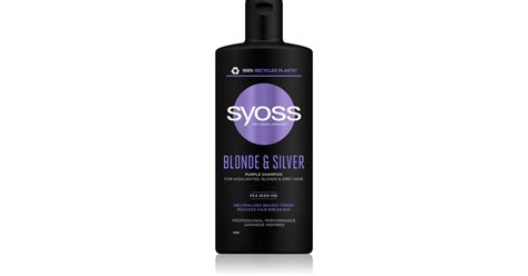 Syoss Blonde Silver szampon fioletowy do blond i siwych włosów