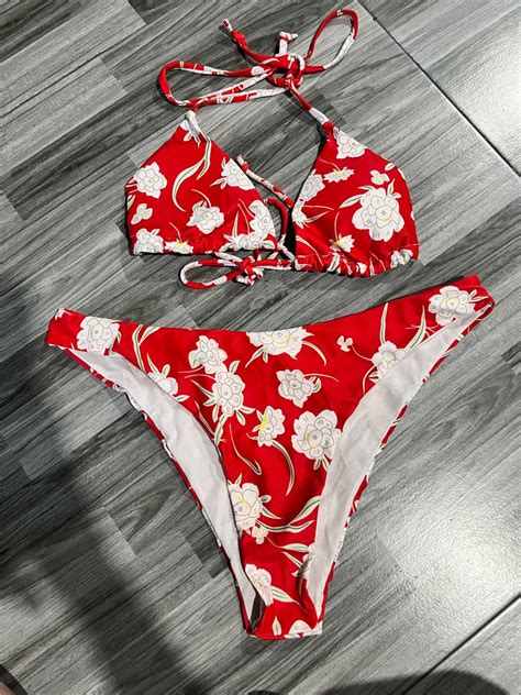 FLOWER BIKINI Women S Fashion Swimwear Bikinis Swimsuits On Carousell
