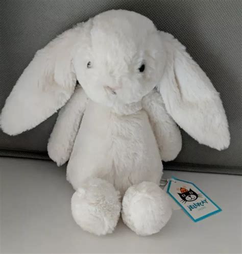 Jellycat Small Bashful Cream Bunny Jelly Cat Plush Toy