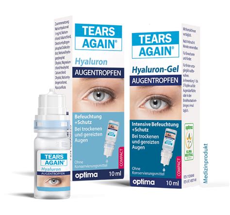 Augentropfen TEARS AGAIN Ohne Konservierungsmittel Mit Hyaluron