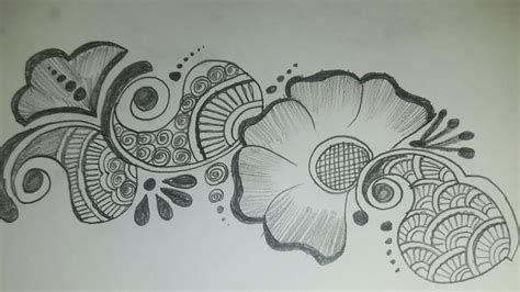 Class 24 Mehndi Design On Paper Mehndi Design With Pencil Easy
