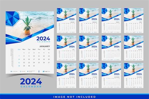 Premium Vector Happy New Year Modern Calendar Corporate Calendar