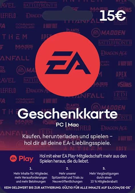 EA Gift Card €15 - купить с доставкой по выгодным ценам в интернет ...
