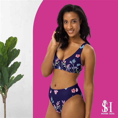Floral Bikini High Waist Summer Swimsuit For Women Beach Swimwear Women Floral Bikini Set Floral