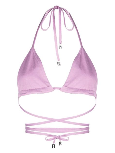 Sequinned Triangle Bikini Top ROTATE Eraldo