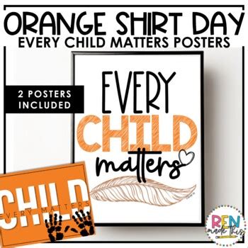 Every Child Matters Poster | Orange Shirt Day by Ren Made This | TPT