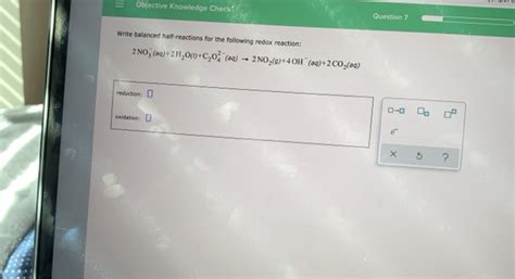 Solved Objective Knowledge Check Question 7 Write Balanced Chegg