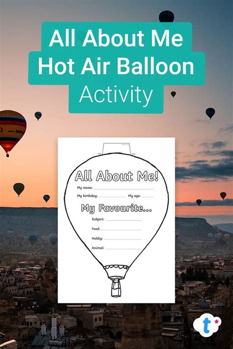 All About Me Hot Air Balloon