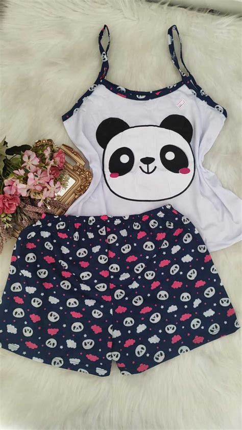 PIJAMA ALÇA PANDA Império Lingerie