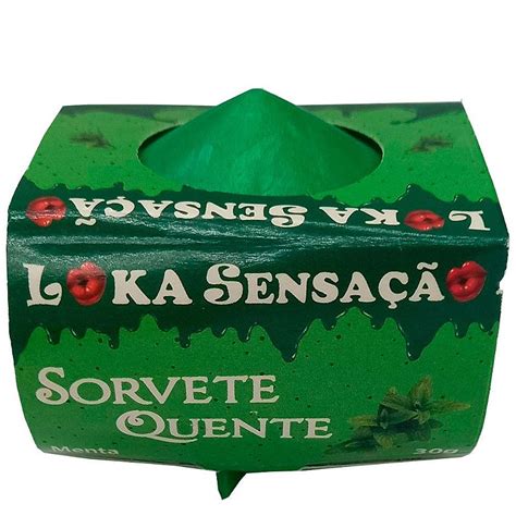 Vela Comestível Sorvete quente Menta Loka Sensação T adoro Lingerie