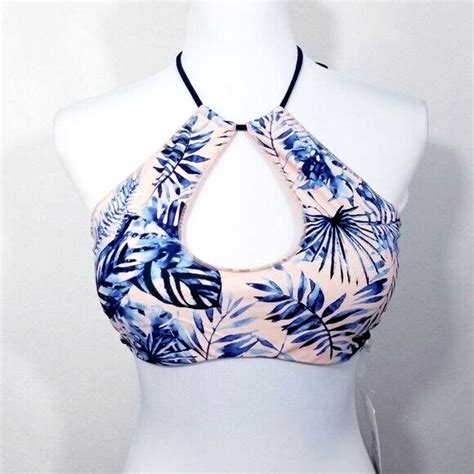 Rip Curl Tropic Oasis Halter Bikini Top L NWT EBay