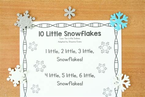 10 Little Snowflakes Circle Time Song - Fantastic Fun & Learning