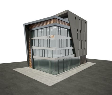 3d Modern Office Building Model Turbosquid 1430903