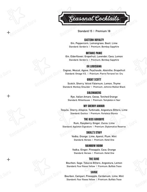 Rainbow Room Menu Prices at Jeffery Thompson blog