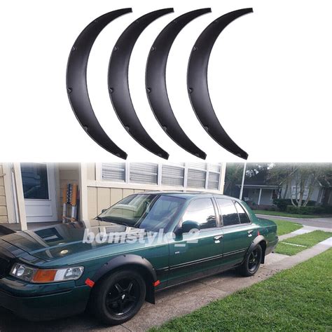 45 Fender Flares Flexible Concave Extra Widebody Kit For Mercury Gand