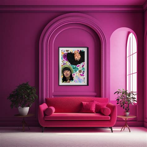 Hot Girl Energy Megan Thee Stallion Inspired Wall Art Unique Home Decor Etsy