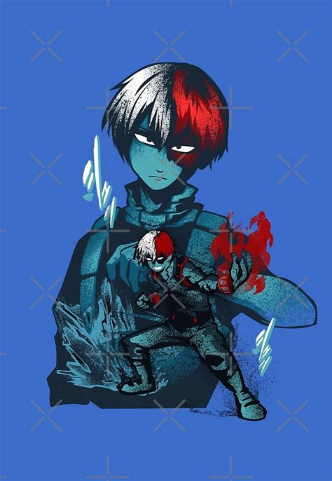 Hero Half Cold Half Hot Shoto Todoroki By Heisenburgerz Redbubble