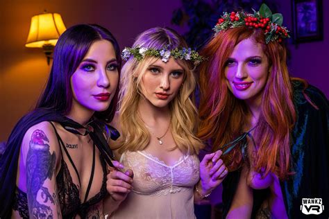 Three Hot Chicks Pleasing A Guy In Xmas For Some Cash Photos