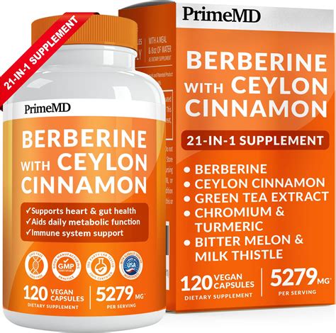 Amazon Primemd In Berberine Supplement With Ceylon Cinnamon