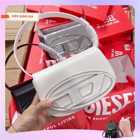 Túi Đeo Chéo Diesel Shoulder Bag màu trắng đen cực hot 2023 Shopee Việt Nam