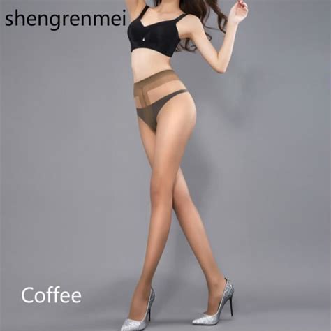Café taille unique collant moulant et Sexy pour femmes bas d été collants Lingerie Nylon
