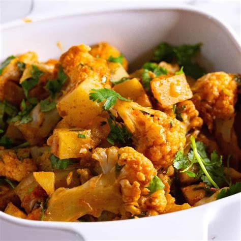 Indian Aloo Gobi Recipe - Veena Azmanov