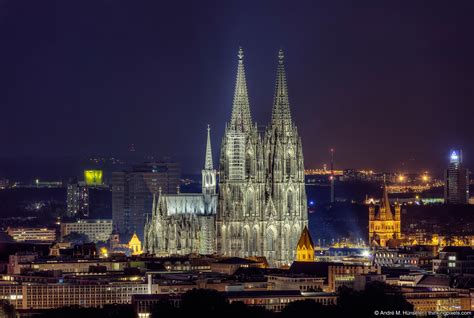 K Ln Bei Nacht Luftaufnahme K Lner Dom